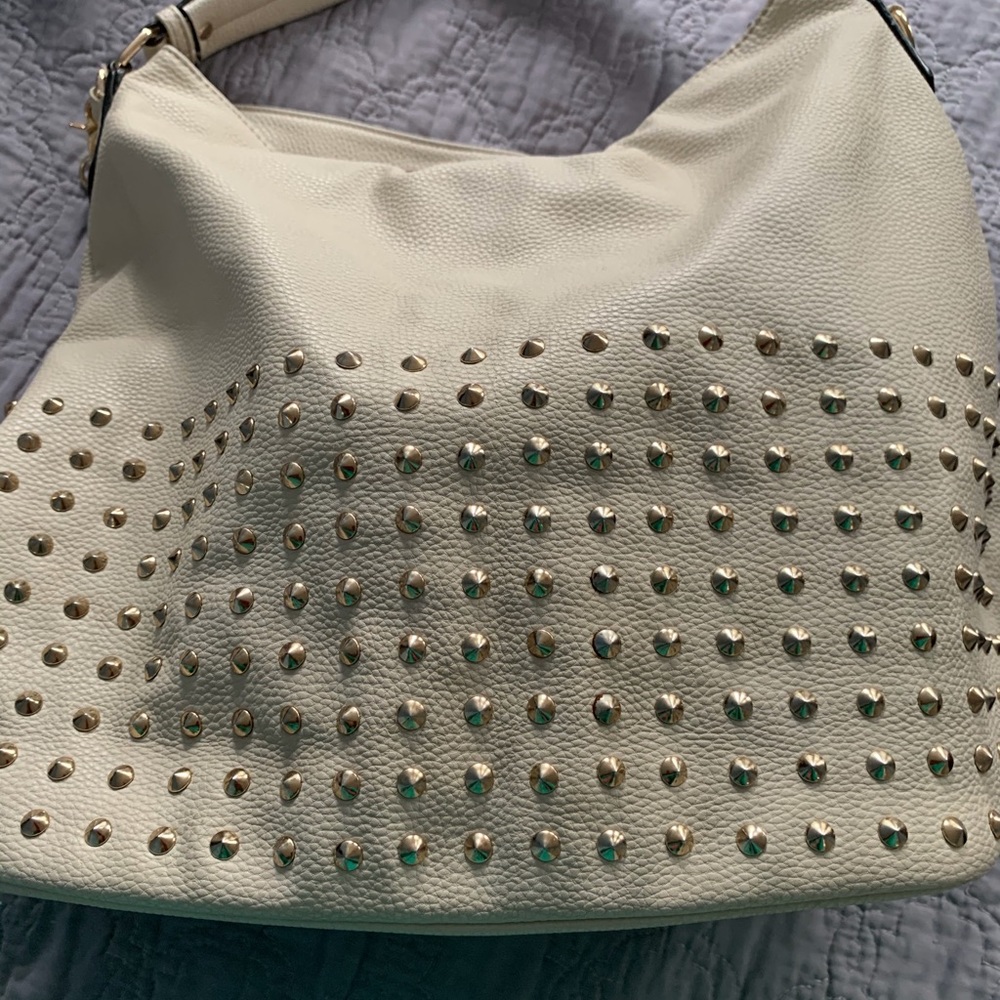 Cream Michael Kors Hobo Handbag
